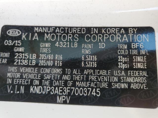 2015 KIA SOUL EV - KNDJP3AE3F7003745
