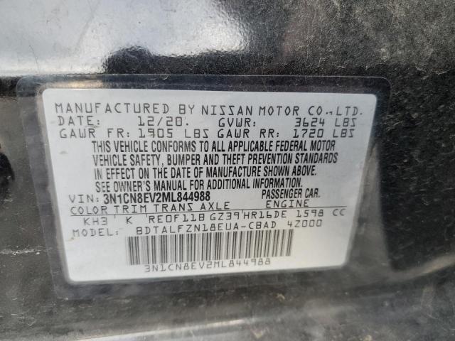 3N1CN8EV2ML844988 | 2021 NISSAN VERSA SV