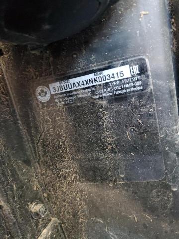 2022 CAN-AM DEFENDER M - 3JBUUAX4XNK003415