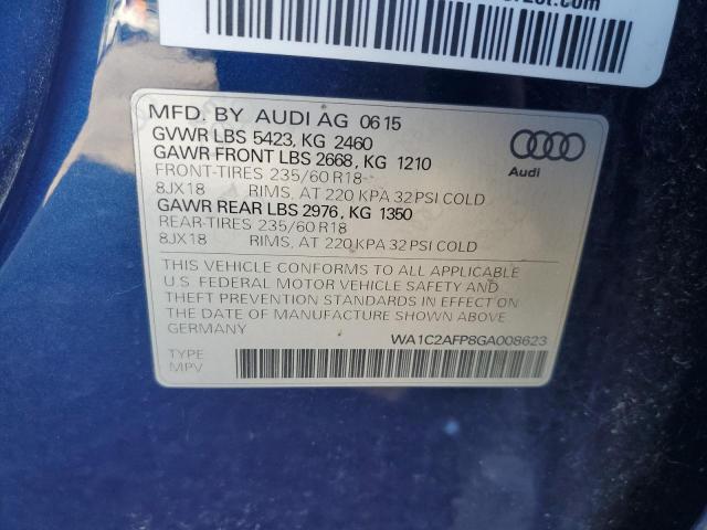 WA1C2AFP8GA008623 | 2016 Audi q5 premium