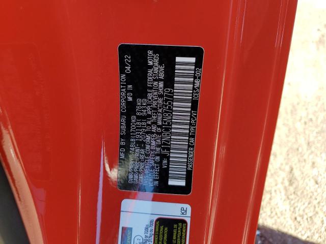 2022 TOYOTA GR 86 JF1ZNBC15N8755779