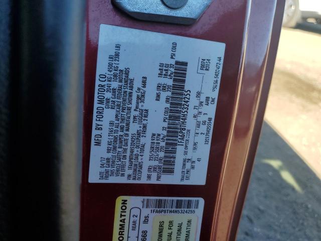 1FA6P8TH4H5324255 Ford MUSTANG