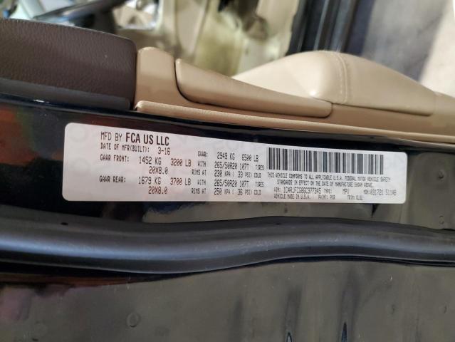 1C4RJFCG8GC377345 Jeep Grand Cherokee Overland