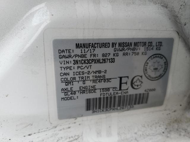 2017 NISSAN MICRA - 3N1CK3CPXHL267133