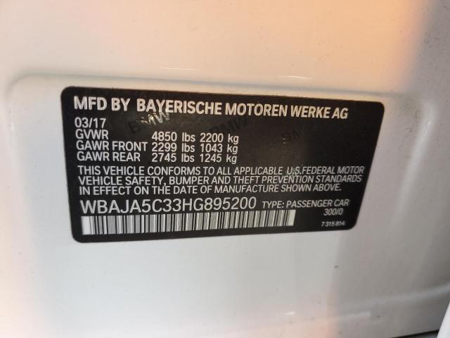 2017 BMW 530 I WBAJA5C33HG895200