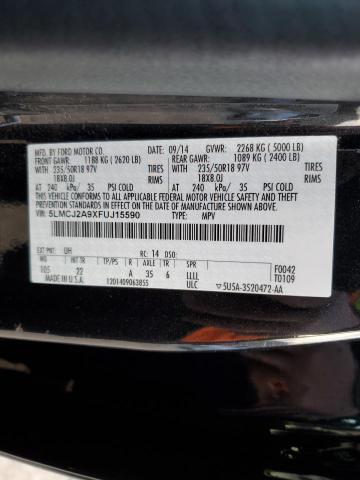 5LMCJ2A9XFUJ15590 Lincoln MKC