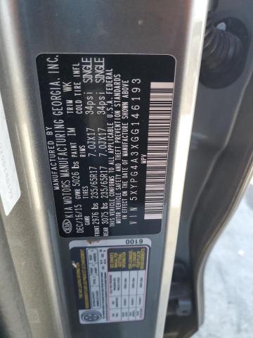 5XYPG4A3XGG146193 KIA SORENTO LX