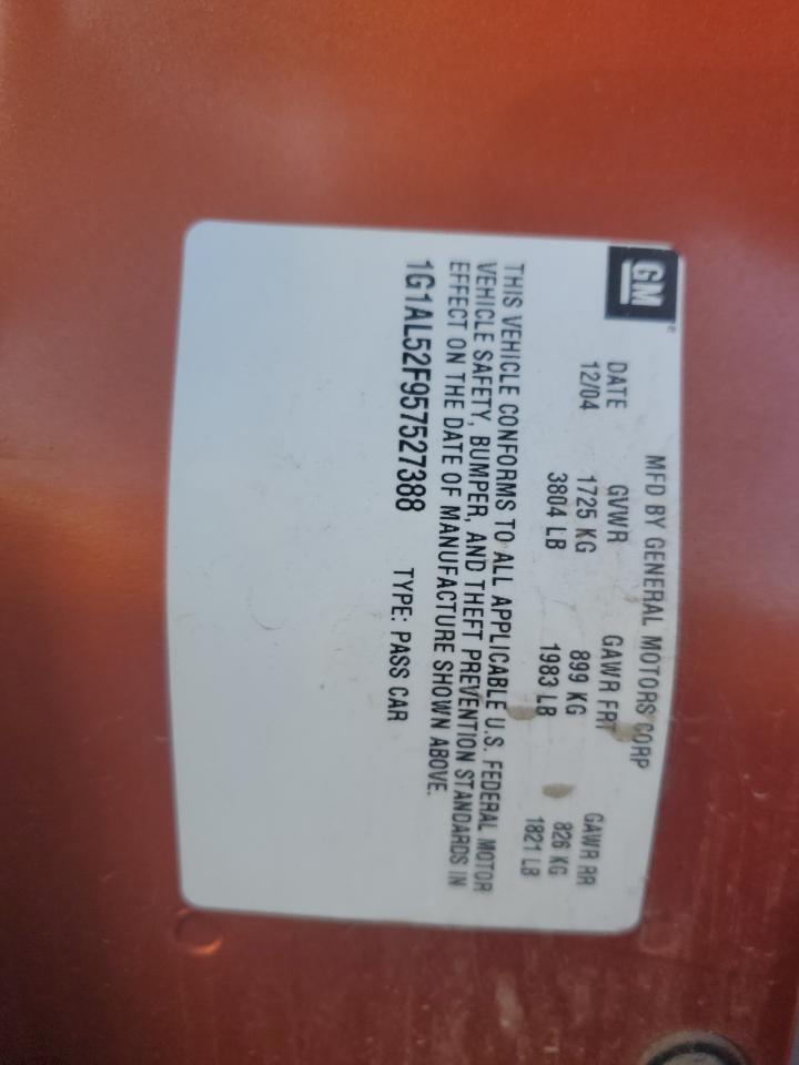 1g1al52f957527388 1G1AL52F957527388 2005 Chevrolet Cobalt Ls