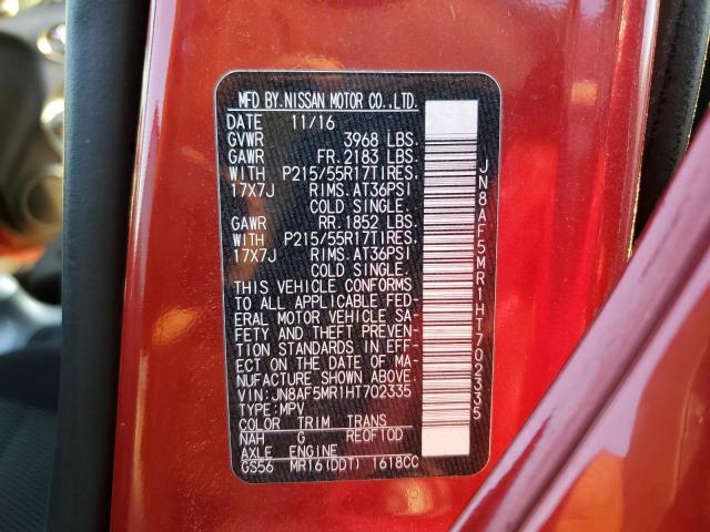 2017 NISSAN JUKE S - JN8AF5MR1HT702335