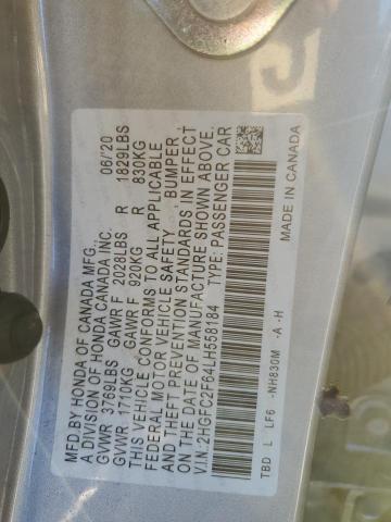 2HGFC2F64LH558184 Honda Civic Lx