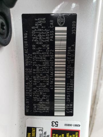 2023 TOYOTA CAMRY TRD - 4T1KZ1AK0PU075672