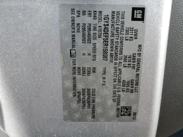 1GYS4DEF5ER158087 Cadillac Escalade Platinum