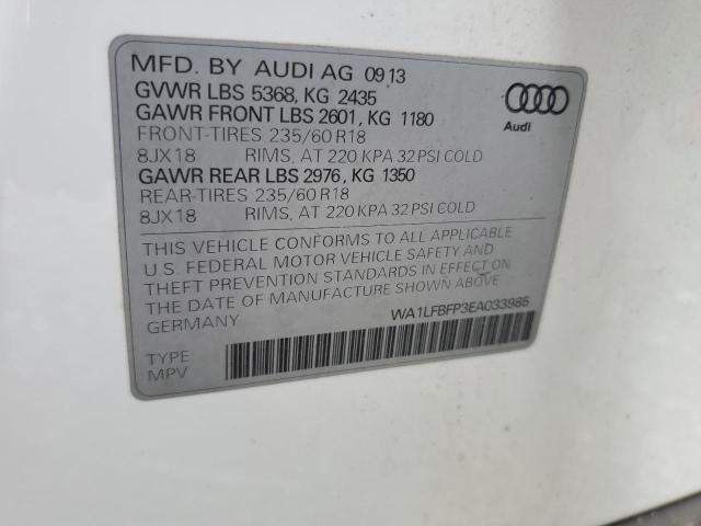 WA1LFBFP3EA033985 | 2014 AUDI Q5 PREMIUM