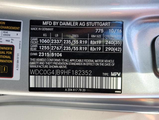 WDC0G4JB9HF182352 Mercedes-Benz GLC 300