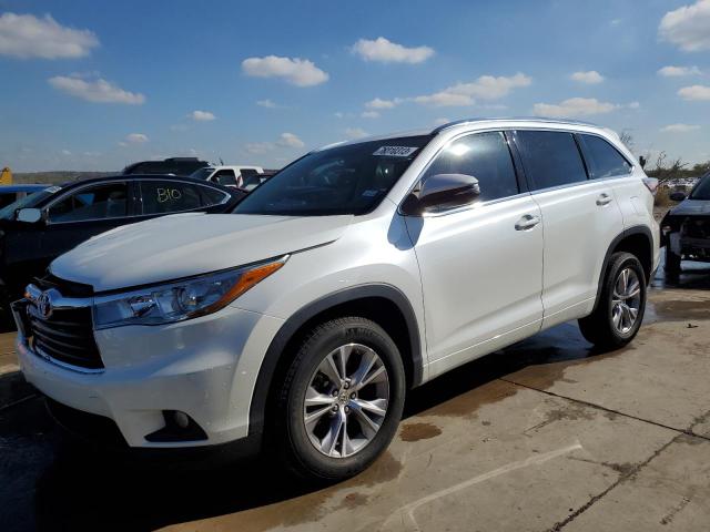 VIN 5TDKKRFH8FS106772 2015 Toyota Highlander, Xle no.1