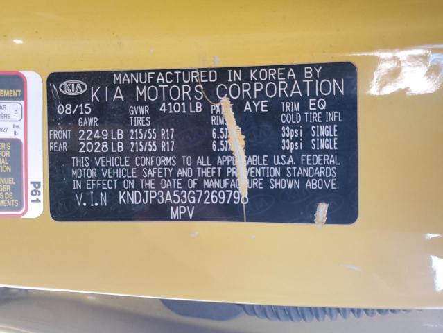KNDJP3A53G7269798 KIA SOUL +