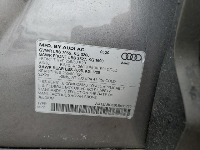 2020 AUDI E-TRON SPO - WA12ABGE6LB031730