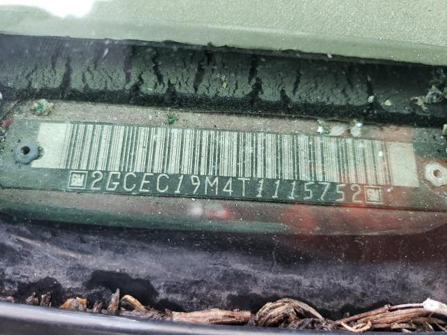 1996 Chevrolet Gmt-400 C1500 VIN: 2GCEC19M4T1115752 Lot: 76990183