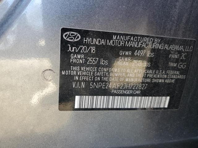 5NPE24AF2JH722827 | 2018 HYUNDAI SONATA SE