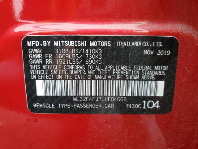 ML32F4FJ7LHF04068 | 2020 Mitsubishi mirage g4 se