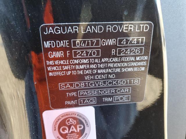 2018 Jaguar F-Type 400 Sport VIN: SAJD81GV6JCK50118 Lot: 75898643