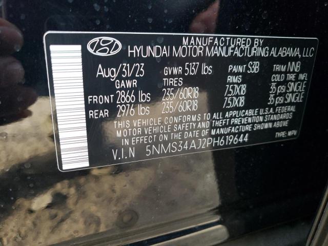 5NMS34AJ2PH619644 | 2023 HYUNDAI SANTA FE S