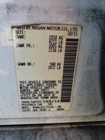 2015 NISSAN ALTIMA 2.5 - 1N4AL3AP1FC599254
