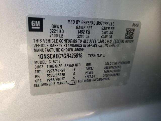 1GNSCAEC7GR425818 | 2016 CHEVROLET TAHOE C150