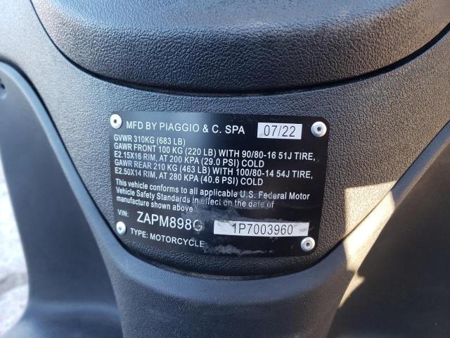 2023 PIAGGIO LIBERTY 15 ZAPM898G1P7003960
