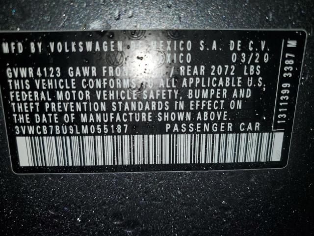 3VWCB7BU9LM055187 | 2020 VOLKSWAGEN JETTA S