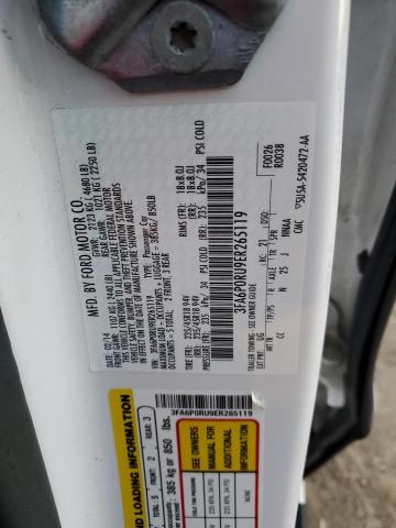 3FA6P0RU9ER265119 Ford Fusion Titanium Hev