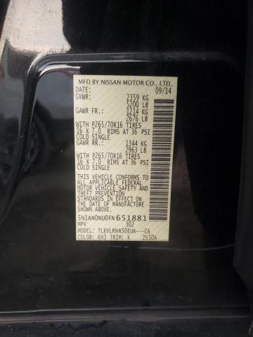 2015 NISSAN XTERRA X 5N1AN0NU0FN651881