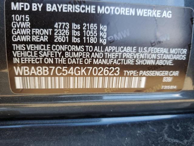 WBA8B7C54GK702623 | 2016 BMW 340 XI