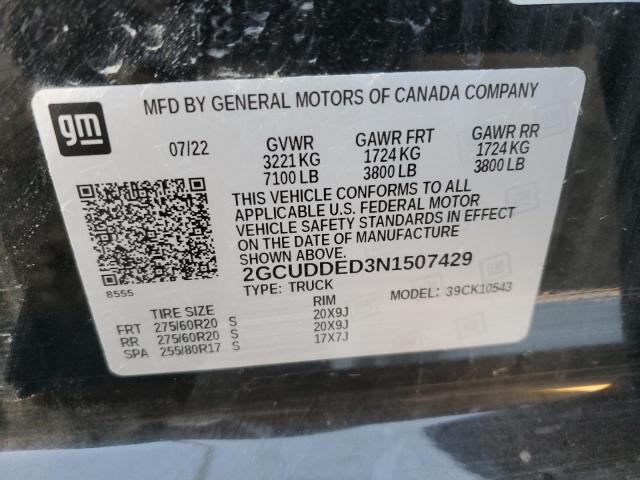 2GCUDDED3N1507429 2022 Chevrolet Silverado K1500 Lt