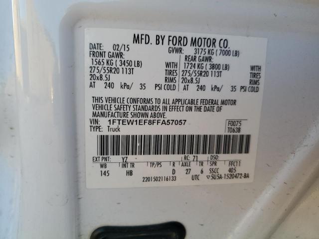 1FTEW1EF8FFA57057 | 2015 Ford f150 supercrew