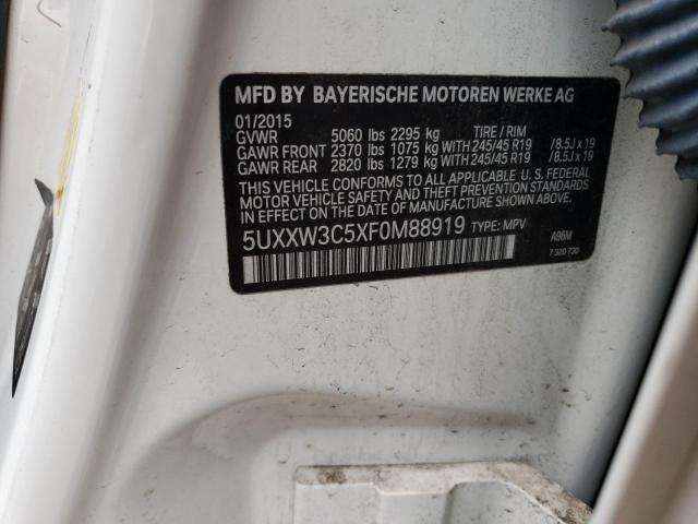  BMW X4 2015 Білий