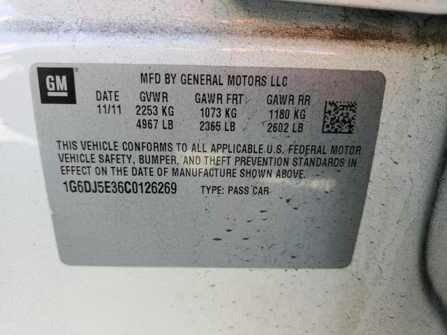 2012 Cadillac Cts Performance Collection VIN: 1G6DJ5E36C0126269 Lot: 75357813