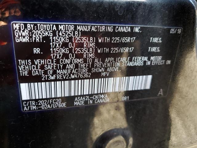 2T3WFREV2JW476362 Toyota Rav4 Adventure