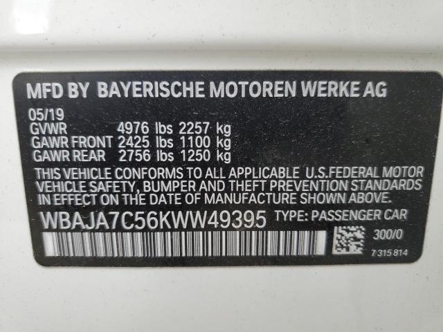 2019 BMW 530 XI - WBAJA7C56KWW49395