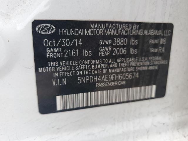 5NPDH4AE9FH605674 | 2015 HYUNDAI ELANTRA SE