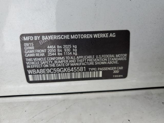 WBA8E9C59GK645581 | 2016 BMW 328 I SULE