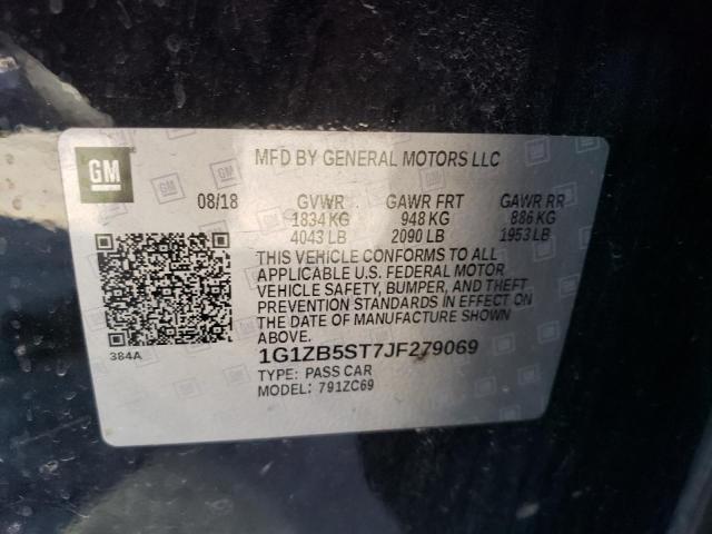 2018 CHEVROLET MALIBU LS - 1G1ZB5ST7JF279069