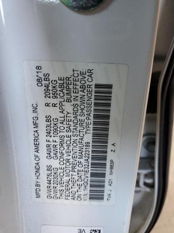 1HGCV1E32JA223189 | 2018 HONDA ACCORD SPO