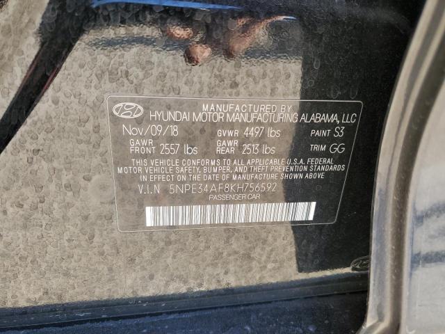 5NPE34AF8KH756592 | 2019 HYUNDAI SONATA LIM