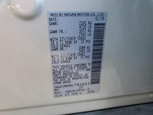 2019 NISSAN ROGUE S - 5N1AT2MV9KC781661