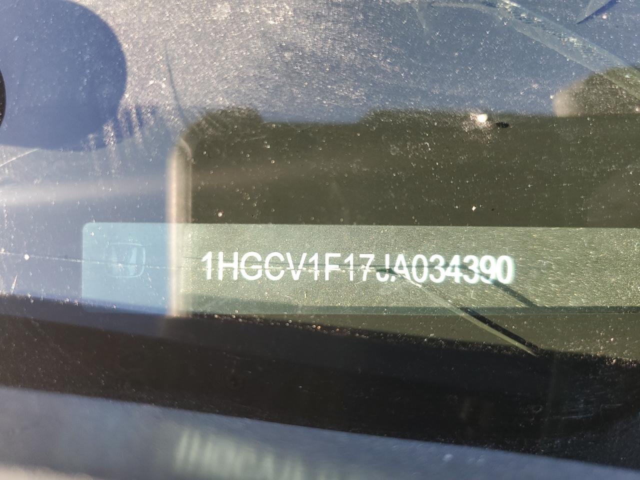 1HGCV1F17JA034390 2018 Honda Accord Lx