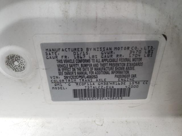 3N1CE2CP5FL408253 Nissan Versa Note S