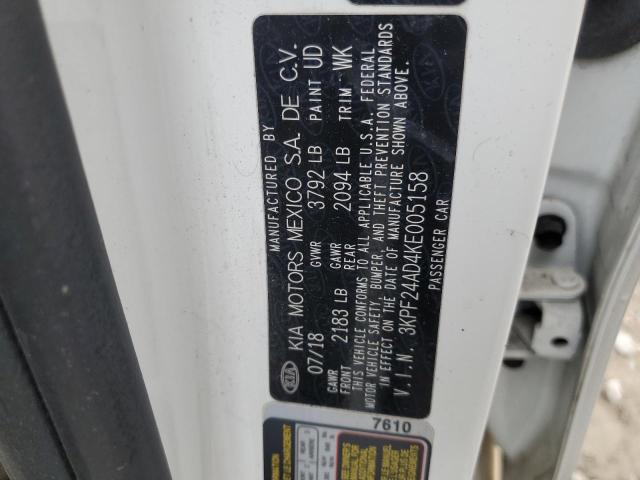 2019 KIA FORTE FE - 3KPF24AD4KE005158