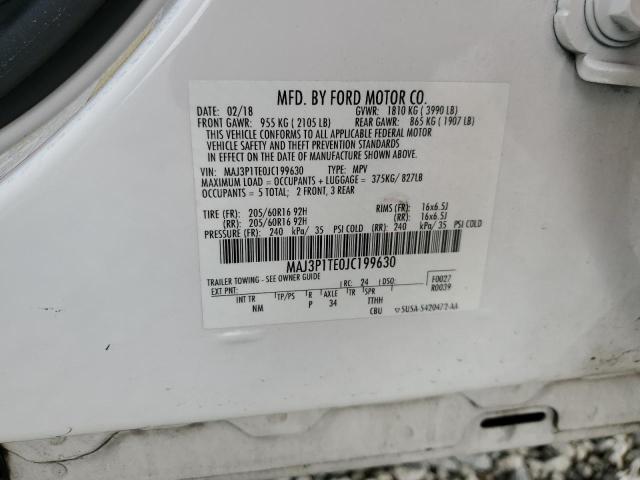 MAJ3P1TE0JC199630 Ford Ecosport Se