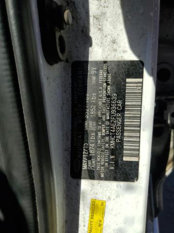 KMHCT4AE2FU936639 Hyundai ACCENT GLS